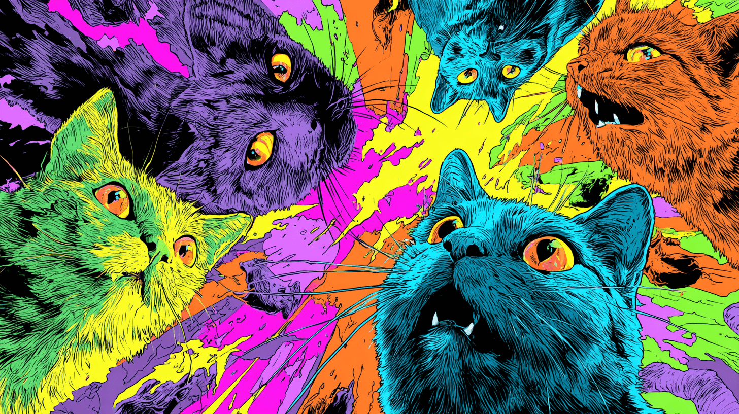 3AM Zoomies Collection - Bold cat illustration